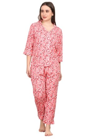 Women Floral Printed Night Suit